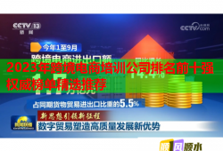 2023年跨境电商培训公司排名前十强权威榜单精选推荐