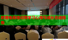 跨境电商培训周学习心得与成长总结报告