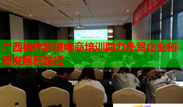 广西桂林跨境电商培训助力外贸企业创新发展新路径