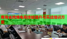 青海省跨境电商技能提升与实战培训方案