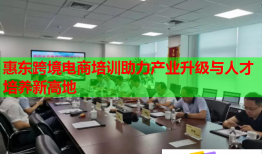 惠东跨境电商培训助力产业升级与人才培养新高地