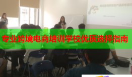 专业跨境电商培训学校优质选择指南