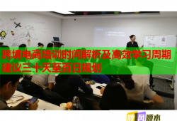 跨境电商培训时间解析及高效学习周期建议三十天至百日规划