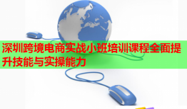 深圳跨境电商实战小班培训课程全面提升技能与实操能力