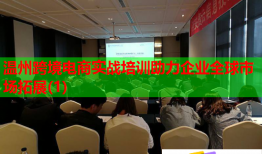温州跨境电商实战培训助力企业全球市场拓展(1)